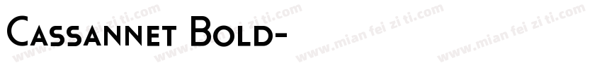 Cassannet Bold字体转换